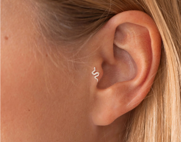 Piercing Tragus serpent Argent 925